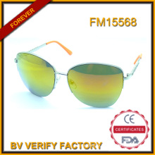 Custom Metal Sunglasses with Oriange Lens Wholesale in China